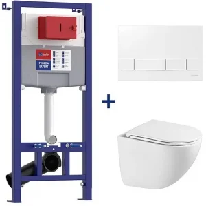 Комплект 5 в 1 Lemark Peneda Expert+Bit+ Glazer White 100124430 с кнопкой Bit 9804008 белый глянцевый