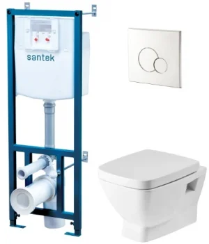 Комплект 5 в 1 Santek Нео 1WH501543 с кнопкой хром глянцевый