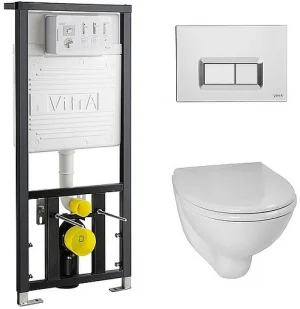 Комплект 5 в 1 VitrA Arkitekt 9005B003-7211 с кнопкой Loop R 740-0680 хром глянцевый