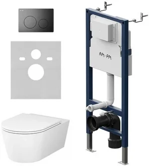 Комплект 6 в 1 Am.Pm Func FlashClean IS90138.8F1701 с кнопкой черный матовый