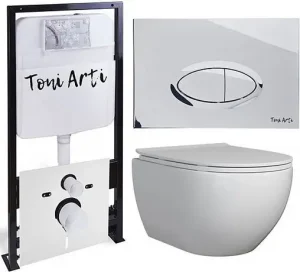 Комплект 6 в 1 Toni Arti Baglio TA-01+TA-BO4936+TA-0051 с кнопкой Freto хром глянцевый