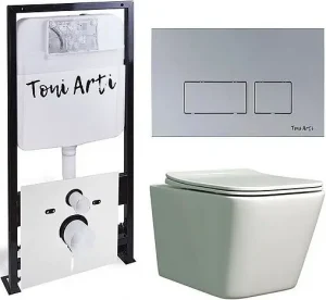 Комплект 6 в 1 Toni Arti Noche TA-01+TA-NE5335+TA-0040 с кнопкой Noche хром матовый