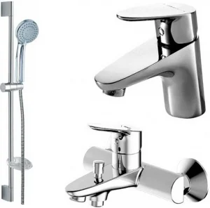 Комплект для ванны 3 в 1 Bravat Drop хром F00308C