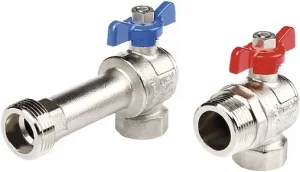 Комплект угловых шаровых кранов ¾"в x 1"н TECEfloor 77381002