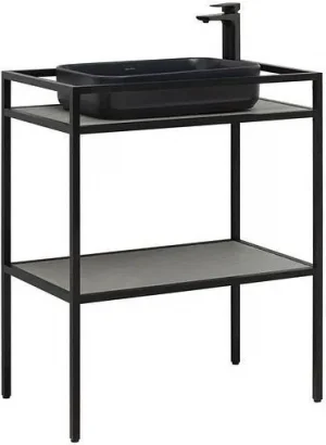 Консоль напольная Allen Brau Liberty 75 чёрный браш 1.33002.BB+