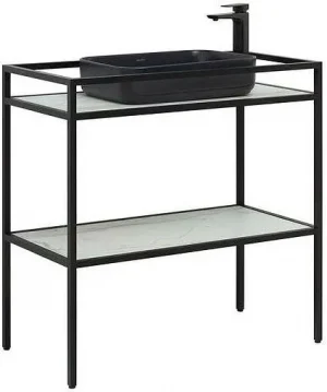 Консоль напольная Allen Brau Liberty 90 чёрный браш 1.33004.BB+