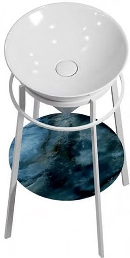 Консоль с умывальником напольная Kerama Marazzi Cono белый CO.44WHT.M+CO.wbi.44