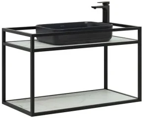 Консоль подвесная Allen Brau Liberty 90 чёрный браш 1.33003.BB+