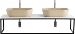 Консоль подвесная BelBagno 140 чёрный матовый EK-140-ST+