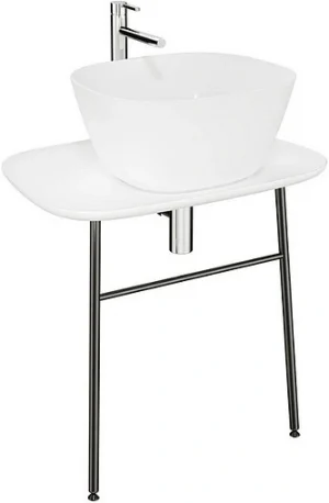 Консоль с умывальником напольная VitrA Plural 70 белый 62561+