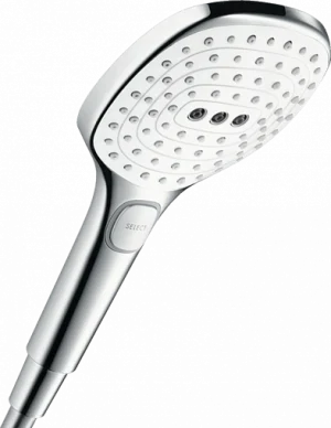Лейка ручного душа Hansgrohe Raindance Select E 120 3jet EcoSmart хром/белый 26521400