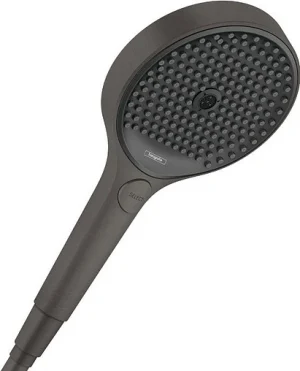 Лейка ручного душа Hansgrohe Rainfinity 130 3jet EcoSmart шлифованный чёрный хром/графит 26865340