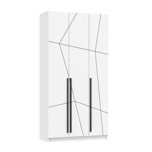 Брандо шкаф для одежды 67.12 МДФ Геометрия Белый