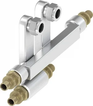 Монтажный модуль для подключения радиаторов к плинтусной разводке 16мм x 15мм x 16мм TECEflex 730110