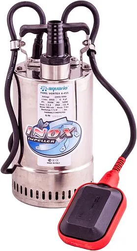 Насос дренажный Q=6м³/ч H=7м Aquario Vortex 4-4SS 1144