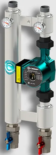 Насосный модуль с прямым контуром 1"в х 1"н Север R-P 25/6(Aisi) 1955097 с насосом Север-UPS 25-6