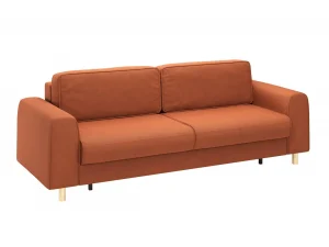 Диван-кровать Шелдон / букле Лайк терракотовый 412