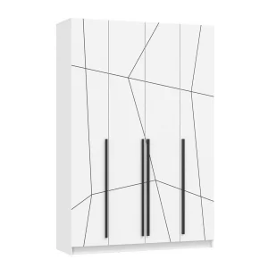 Брандо шкаф для одежды 67.13 МДФ Геометрия Белый