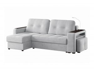 Диван угловой Smart 4 Б3-1Пф-2Т-Б4 Велюр Ультра Смог