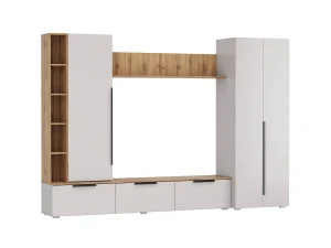 Шкаф многоцелевого назначения 63.02 Аккорд Дуб золотой / Кашемир