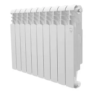 Радиатор биметаллический 10 секций нижнее правое подключение Royal Thermo Vittoria Super 500 2.0 VDR80 Bianco Traffico RTVSVDR250010