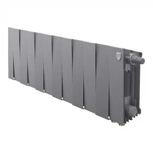 Радиатор биметаллический 12 секций нижнее правое подключение Royal Thermo PianoForte 200 VR80 Silver Satin RTPSVR803020012
