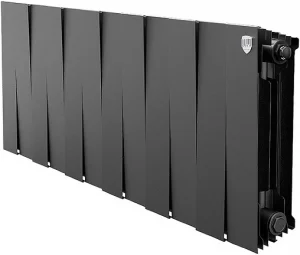 Радиатор биметаллический 12 секций Royal Thermo PianoForte 300 Noir Sable RTPNS30012
