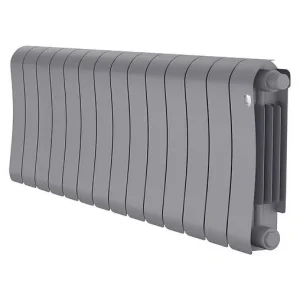 Радиатор биметаллический 14 секций нижнее правое подключение Royal Thermo Infinity 300 VR80 Silver Satin RTISSVR8030014