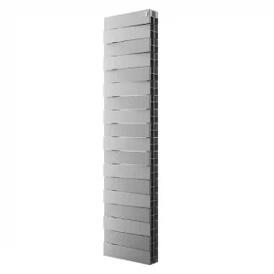 Радиатор биметаллический 18 секций Royal Thermo PianoForte Tower 300 Silver Satin RTPFTSS30018