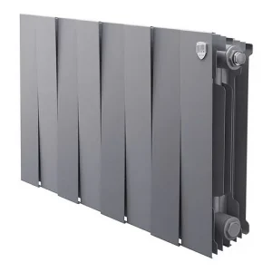 Радиатор биметаллический 8 секций Royal Thermo PianoForte 300 Silver Satin RTPS3030008