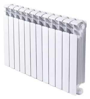 Радиатор биметаллический 12 секций нижнее правое подключение Rifar Base Ventil 350 RBVR35012