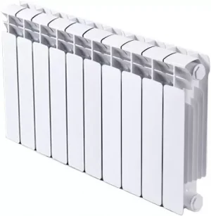 Радиатор биметаллический 10 секций нижнее правое подключение Rifar Base Ventil 500 RBVR50010