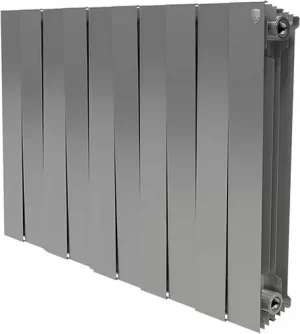 Радиатор биметаллический 10 секций Royal Thermo PianoForte 500 Silver Satin RTPNSS50010