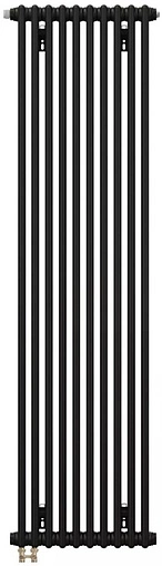 Радиатор стальной трубчатый Zehnder Charleston Completto 2180/10 V001½" Ral 9217 Traffic Black (matt)