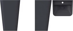 Раковина ISVEA Sott'Aqua 50 антрацит 10SQ37001-2C