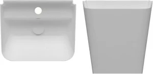 Раковина ISVEA Sott'Aqua 50 белый матовый 10SQ37002-2L