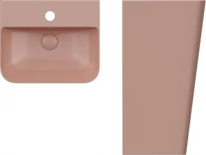 Раковина ISVEA Sott'Aqua 50 лососевый 10SQ37001-2S