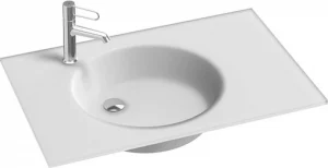 Раковина Jacob Delafon Odeon Rive Gauche 81 L белый матовый EB2562-DE1