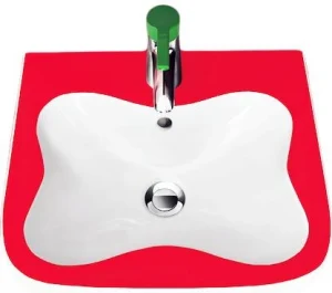 Раковина Laufen Florakids 45 красный/белый 8.1503.1.062.104.1