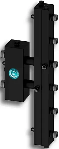 Распределительный коллектор 3 контура с гидрострелкой 1¼"н x 1"н Север-V3 1925012