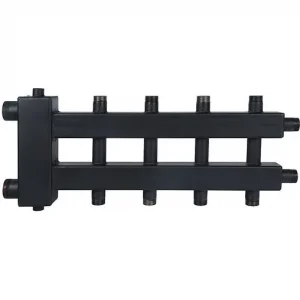 Распределительный коллектор 5 контуров с гидрострелкой 1½"н x 1"н Rommer RDG-0018-024025