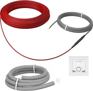 Теплый пол (нагревательный кабель) Royal Thermo Doublepower Cable 600Вт 5м² RTDC 2-17-600 комплект с RTO-16