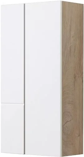 Шкаф двухстворчатый Aquaton Мишель 43 белый/дуб эндгрейн 1A243903MIX40