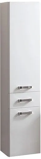 Шкаф-пенал подвесной с бельевой корзиной Aquaton Америна 35 белый 1A135203AM010