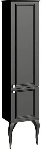 Шкаф-пенал напольный Aqwella LaDonna 42 чёрный LAD0504BLK