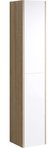 Шкаф-пенал подвесной Aqwella Miami 30 белый/дуб сонома Mai.05.03