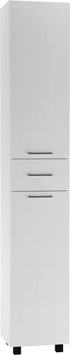 Шкаф-пенал напольный Айсберг Контраст 35 L белый DA2706P