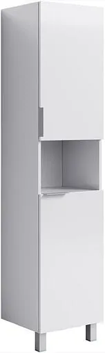 Шкаф-пенал напольный с бельевой корзиной Aqwella Brig 40 белый Br.05.04.K/W