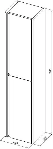 Шкаф-пенал подвесной Allen Brau Fantasy 2.0 40 белый 1.11007.WM 2.0