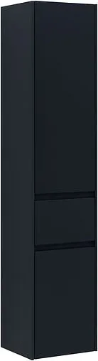 Шкаф-пенал подвесной Aquanet Бруклин 35 R чёрный 00310138